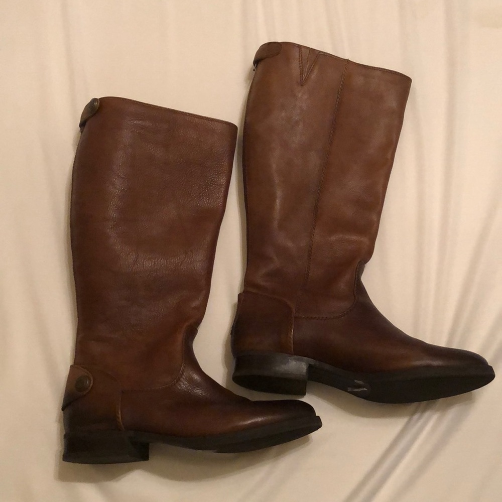 Arturo Chiang Tan/Brown boots size 9 wide calf